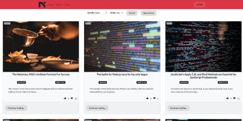 React frontend